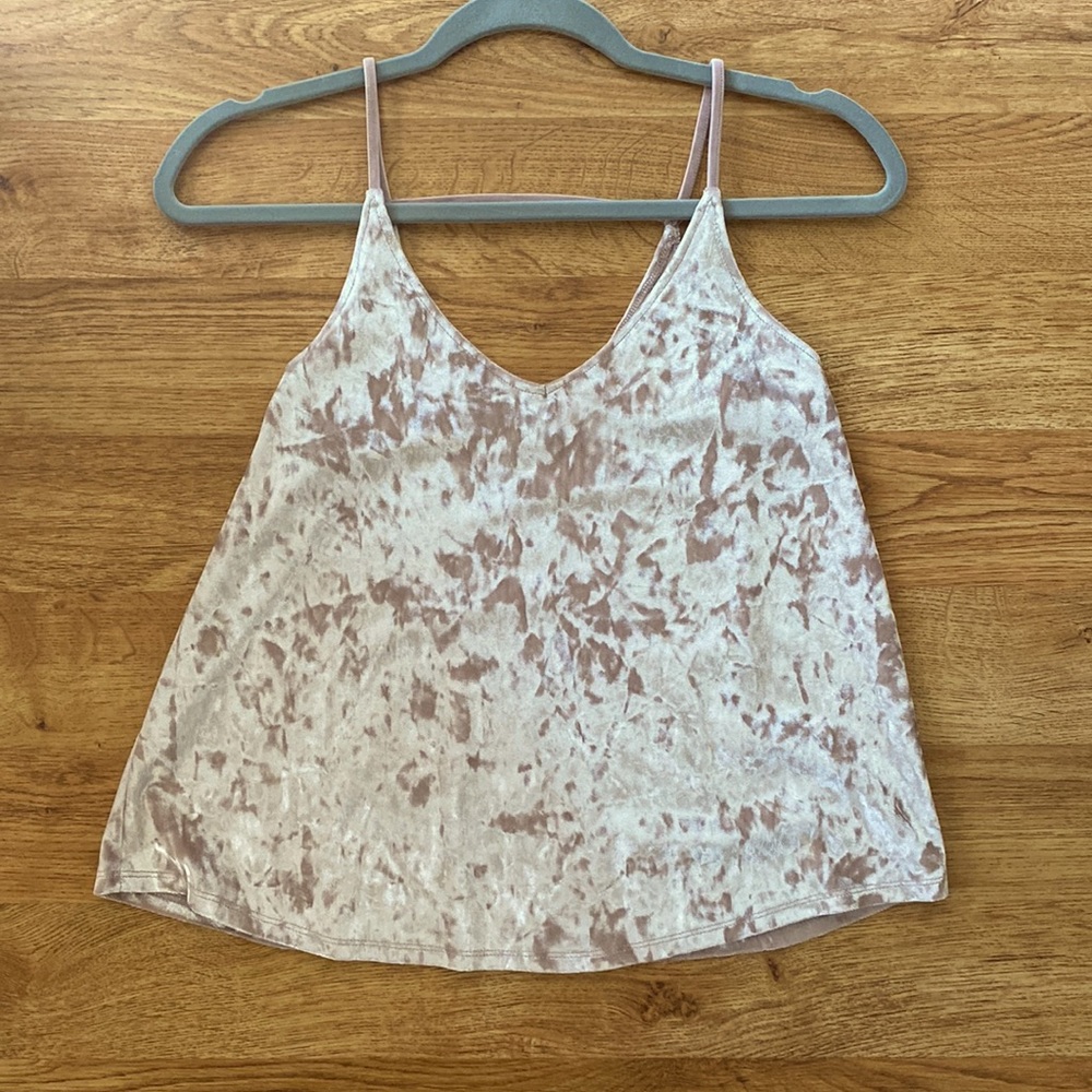 Double Zero | Crushed Velvet Tank Top